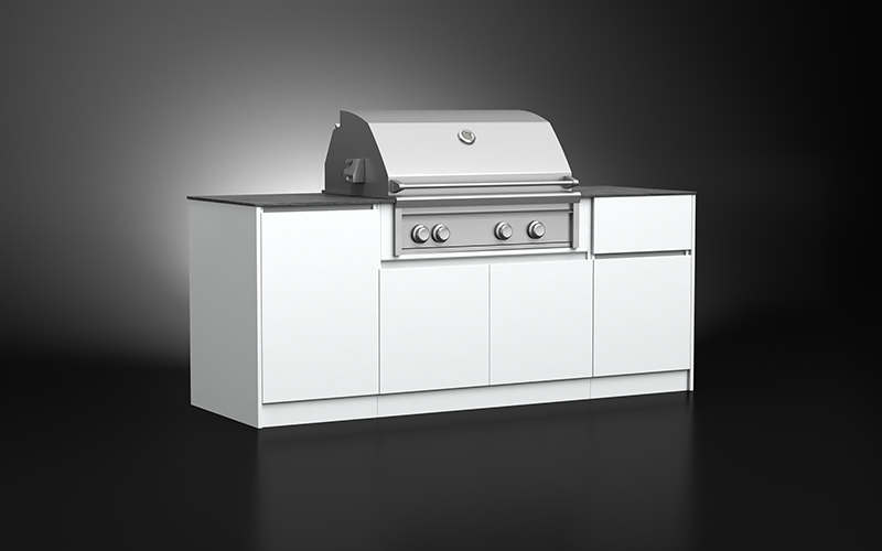 Weatherproof Small Outdoor BBQ Kitchen