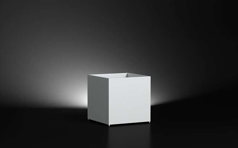 White Color Aluminium Outdoor Garden Planter Box
