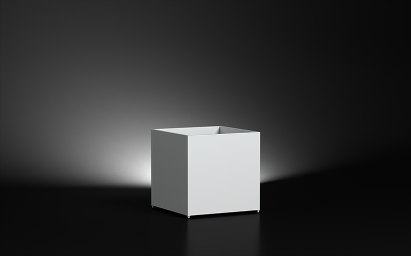 White Color Aluminium Outdoor Garden Planter Box