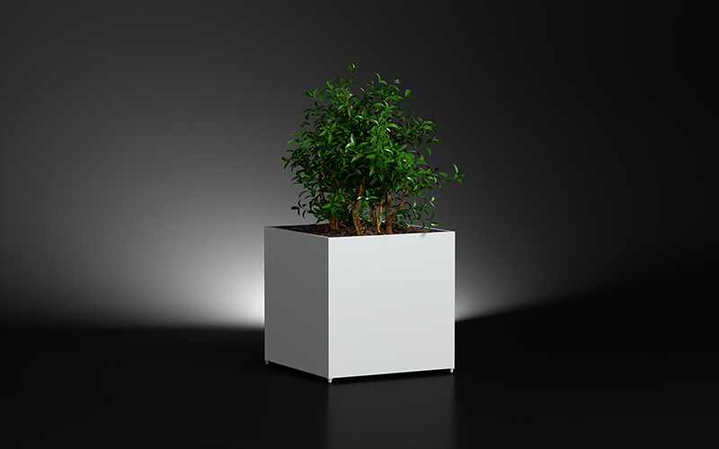 White Planter Boxes Outdoor