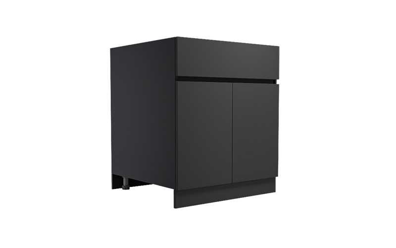 Black Color Outdoor Kitchen Doors And Drawers