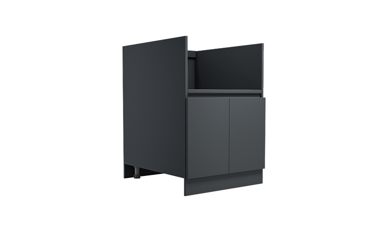 Grey Color Side Burner Outdoor Cabinets