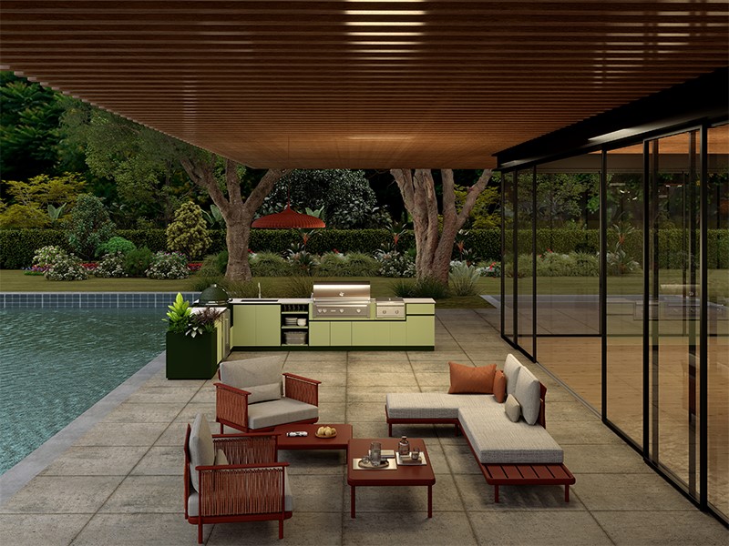 Outdoor Kitchen Cabinets Aluminum