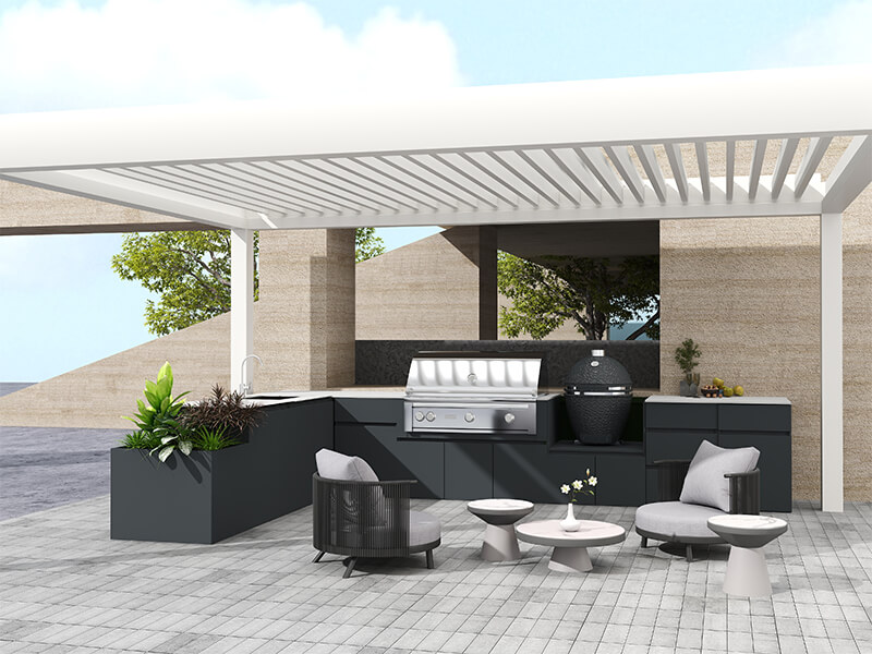 Outdoor Kitchen Cabinets L Shape