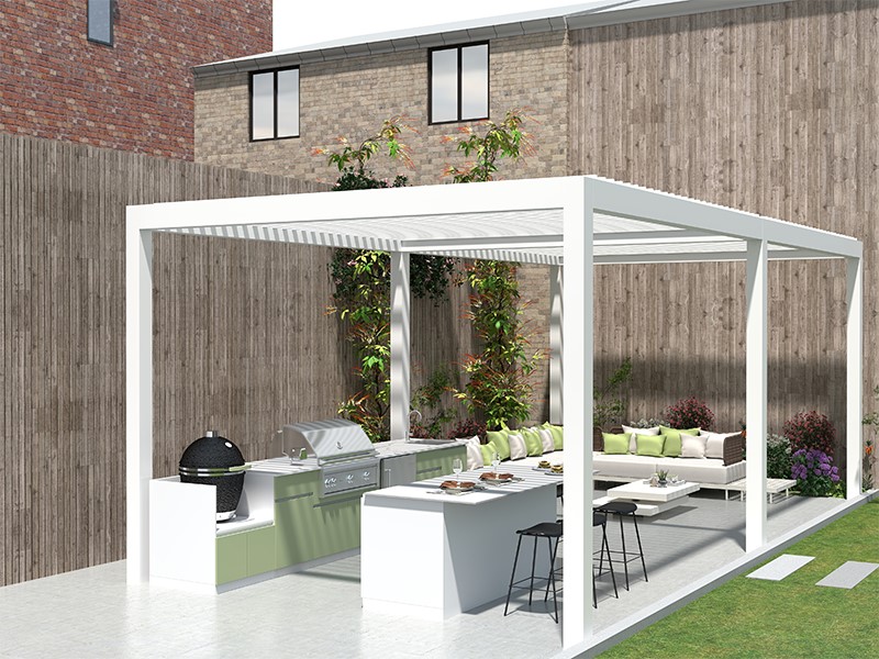 Outdoor Kitchen Island Bar