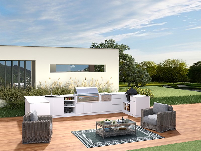 Outdoor Kitchen U Shape