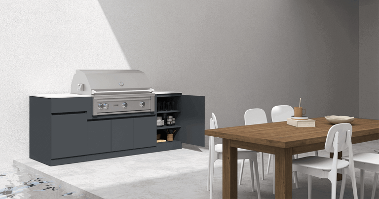 outdoor kitchen storage