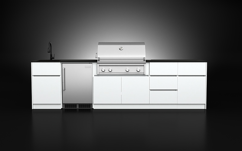 5 Unit Extruded Aluminium Outdoor Kitchen Cabinets