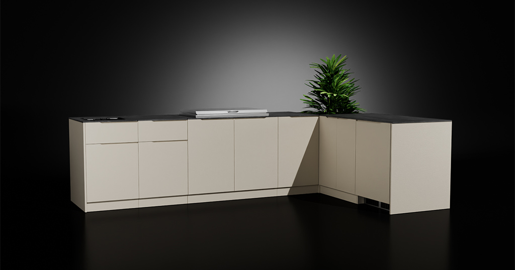 I shaped Kitchen Cabinet Designs