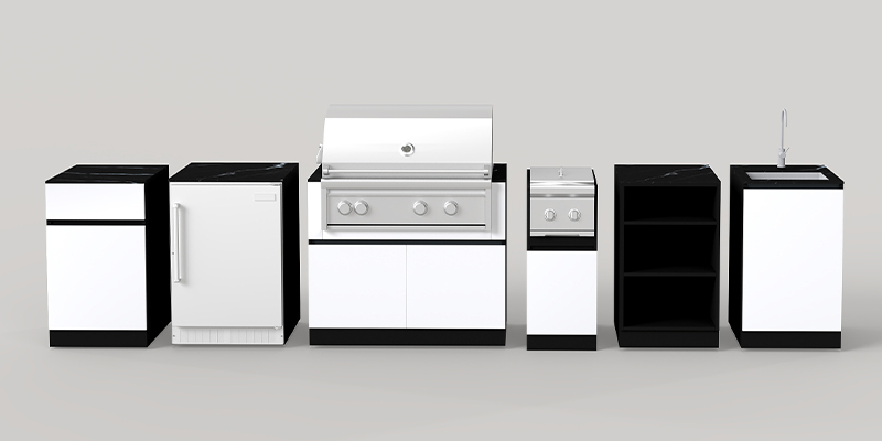 Modular Aluminium Outdoor Kitchen Units