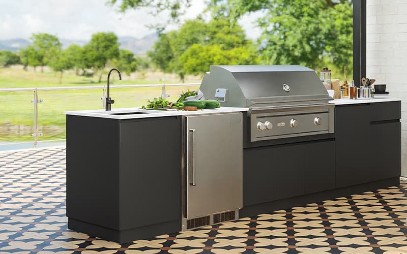 Patio Outdoor Mini Fridge Cabinet