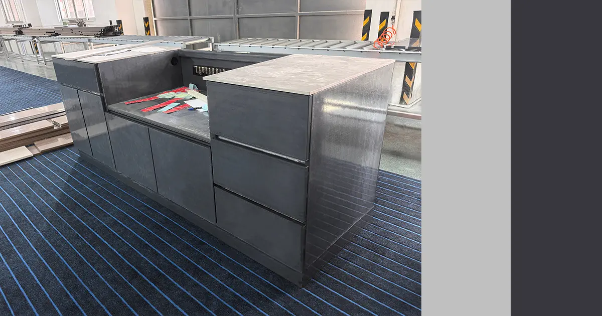 Waterproof Material For Modern Outdoor Kitchen Cabinets-Extruded Aluminium