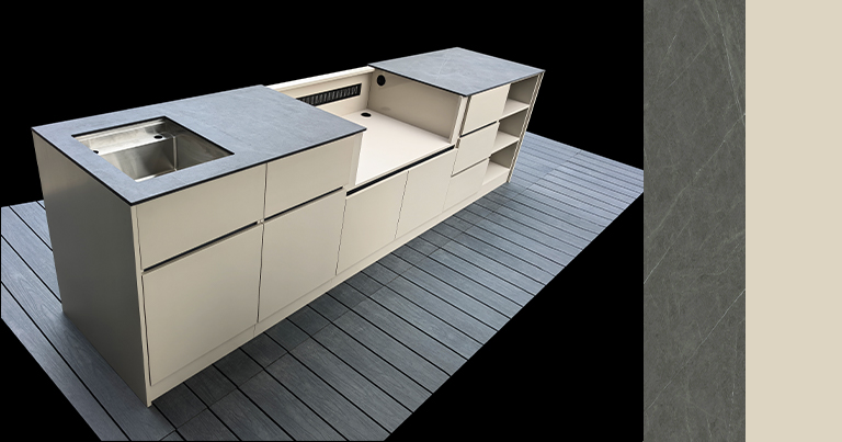Elegance Extruded Aluminium Outdoor Kitchen Cabinets