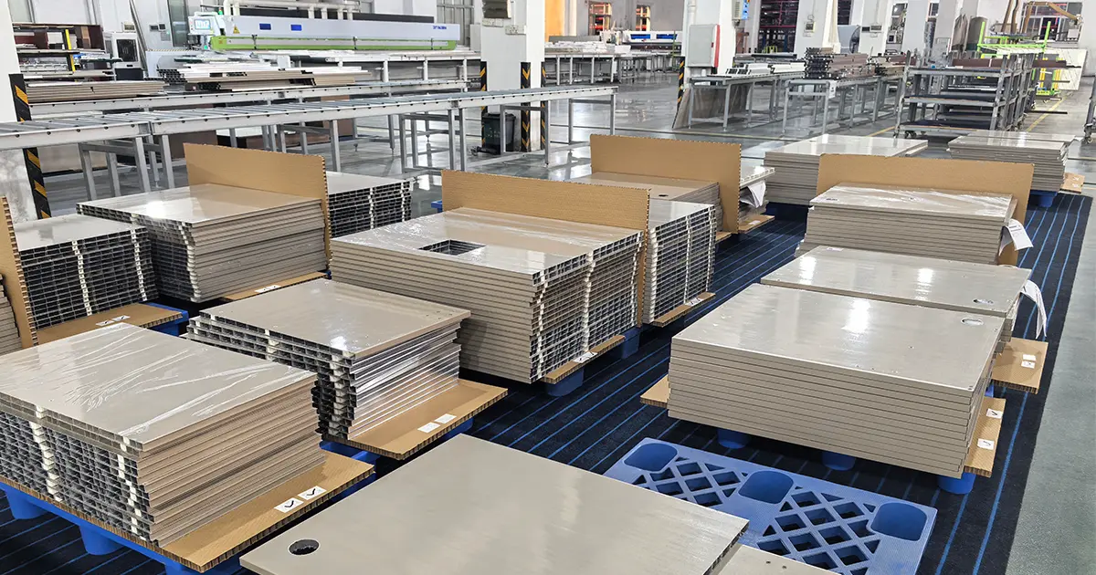 Powder Coated Extruded Aluminium Outdoor Kitchen Cabinets Production