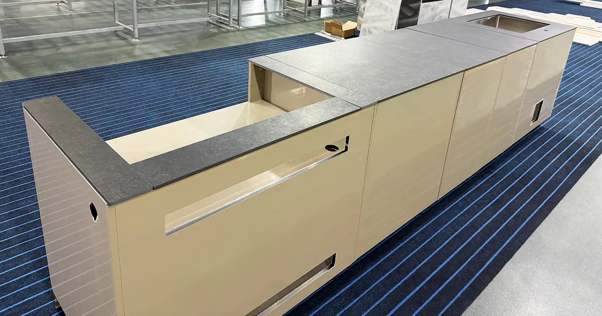 Extruded Aluminium Modular Outdoor Kitchen To Italy