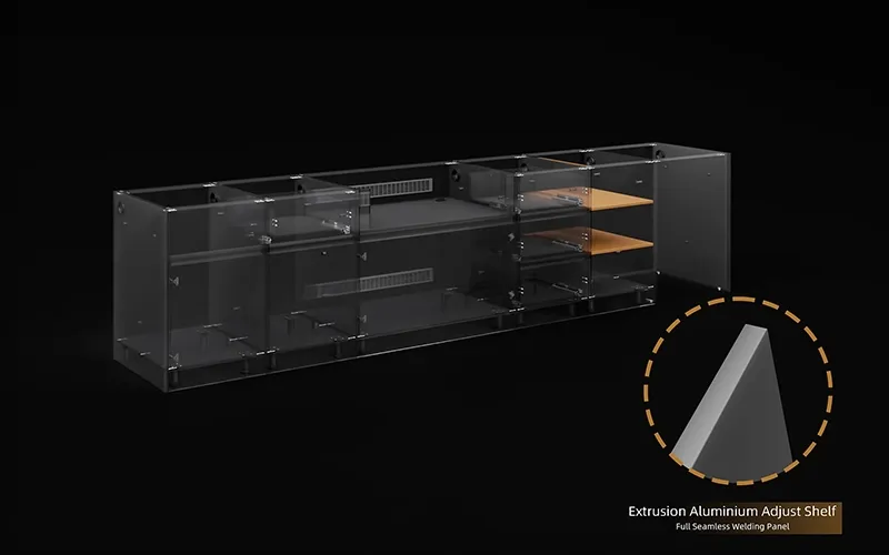 Extruded Aluminium Outdoor Kitchen Cabinet Adjust Shelf