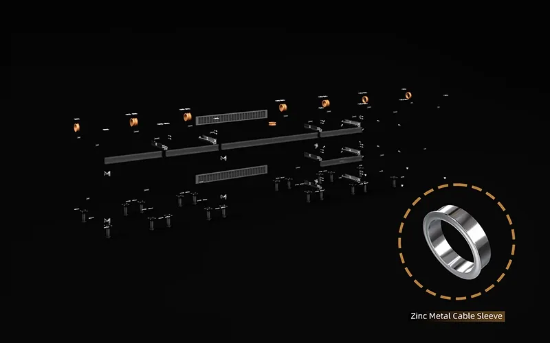 Extruded Aluminium Outdoor Kitchen Cabinet Cable Sleeve