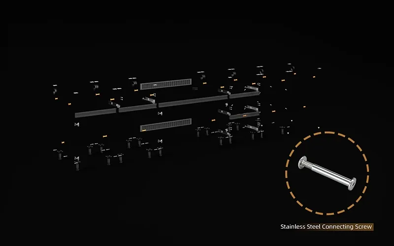 Extruded Aluminium Outdoor Kitchen Cabinet Connecting Screw