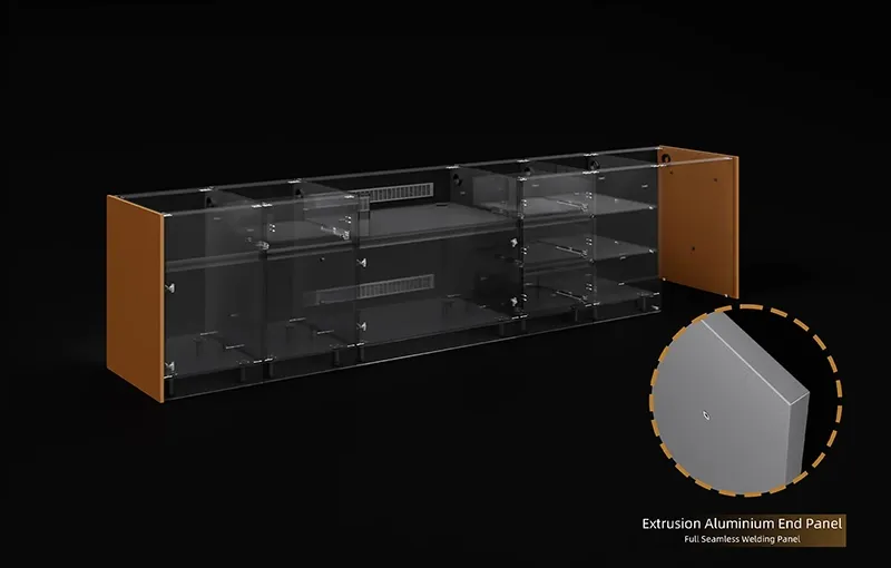 Extruded Aluminium Outdoor Kitchen Cabinet End Panel