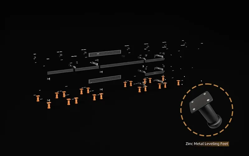 Extruded Aluminium Outdoor Kitchen Cabinet Leveling Feet