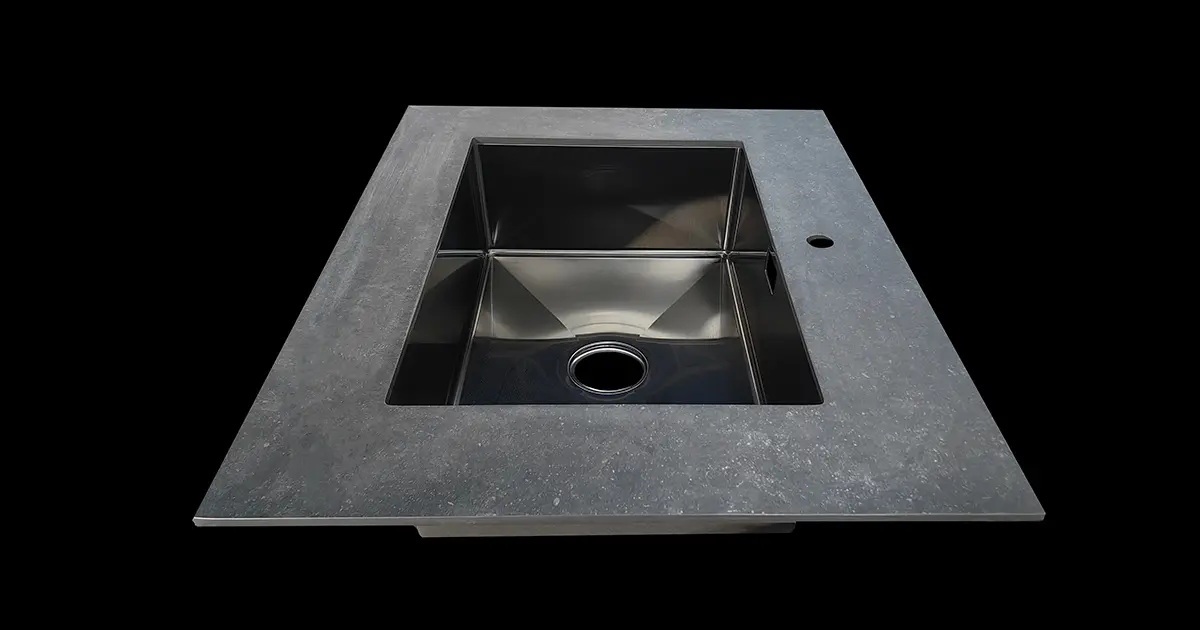 Extruded Aluminium Outdoor Kitchen Cabinet With Sink And Countertop