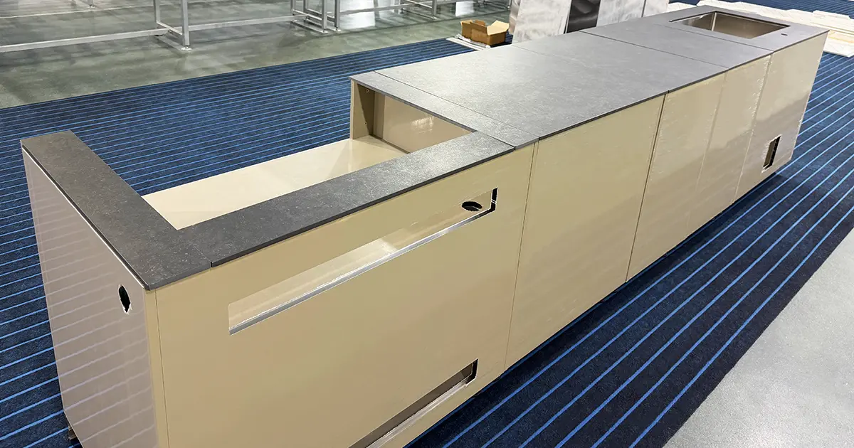 Pre-Production Sample Testing for Extruded Aluminium Outdoor Kitchen Cabinet