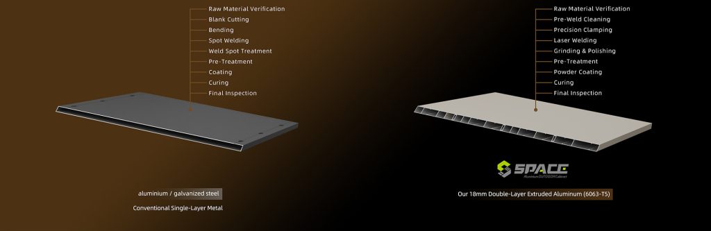 Extruded Aluminium Outdoor Kitchen Cabinets Structural & Engineering Excellence