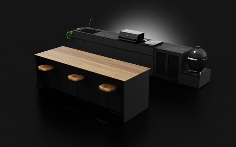 Kitchen Island With Bar Seating And Outdoor Kitchen Cabinets