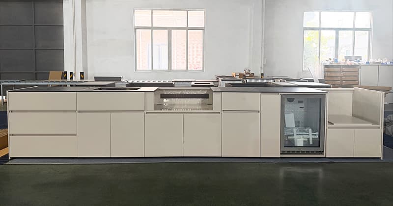 Extruded Aluminum Modular Outdoor Kitchen Cabinet Factory