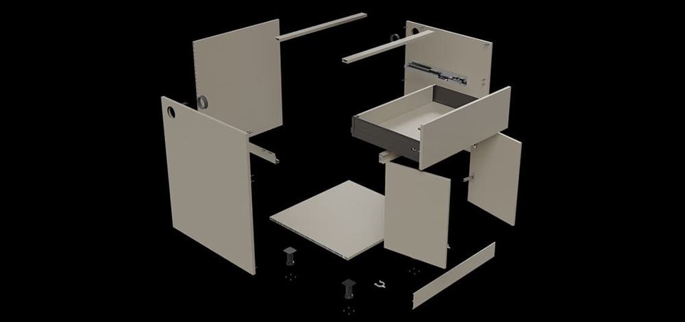 SPACE Extruded Aluminium Outdoor Kitchen Installation