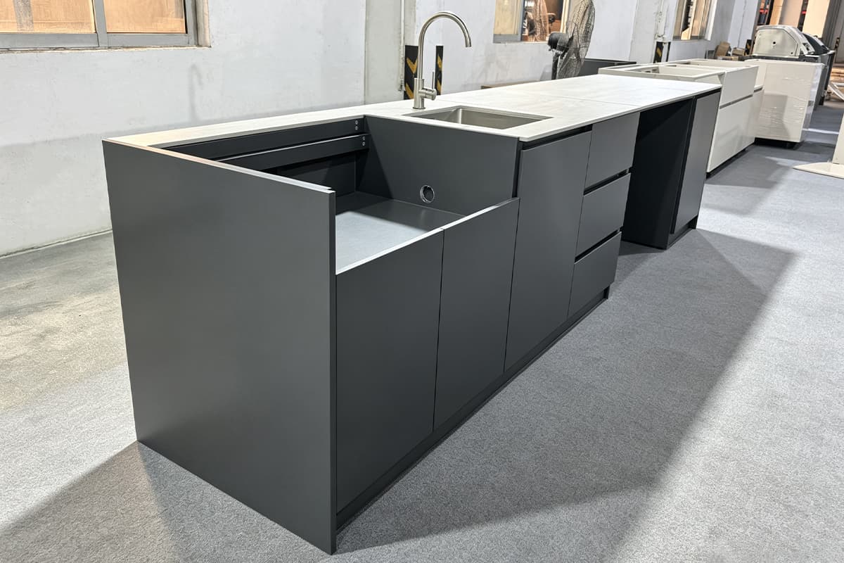 OEM ODM Outdoor Kitchen Cabinets For Customers Specific Grill