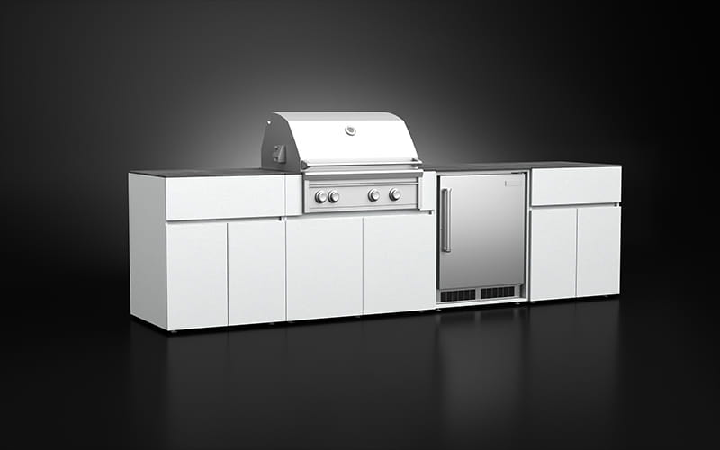 4-Module Gas Grill Outdoor Kitchen Set