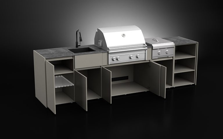 Extruded Aluminium Freestanding Outdoor Kitchen