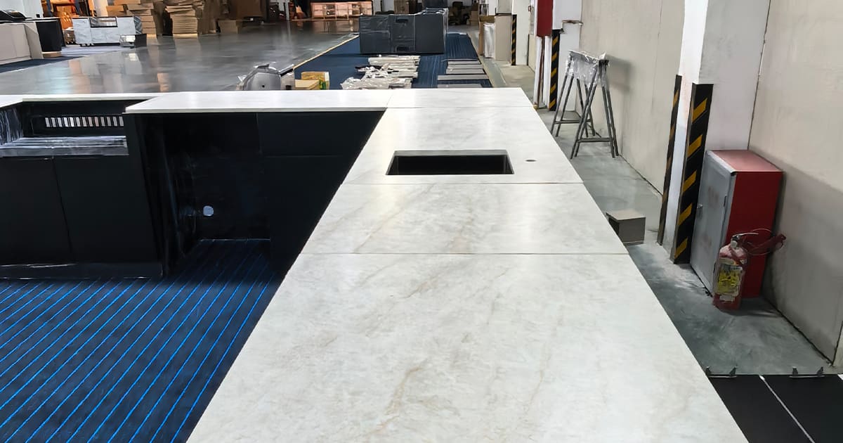 Extruded Aluminium Modular L Shape Outdoor Kitchen