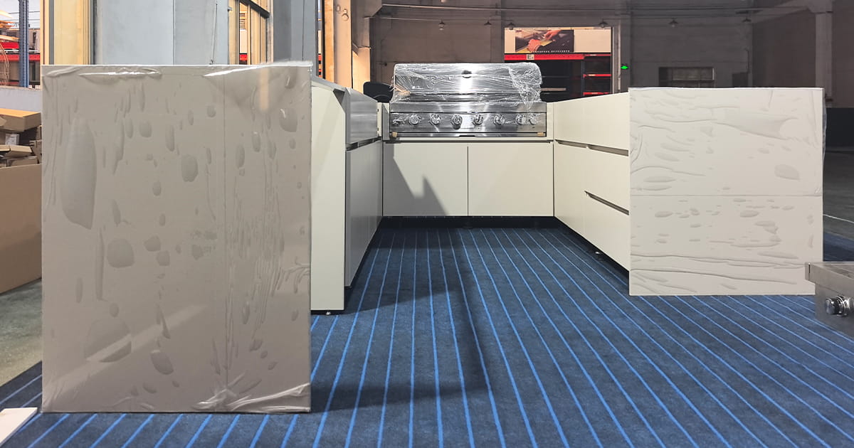 Extruded Aluminium Outdoor Kitchen With Full Appliance