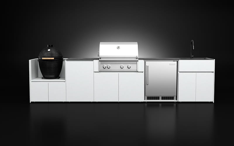 Extruded Aluminium Outdoor Weatherproof Kitchen Cabinets