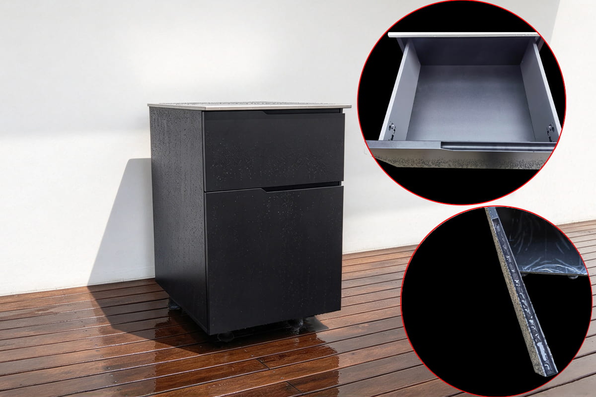 Extruded Aluminium Waterproof Outdoor Kitchen Cabinets