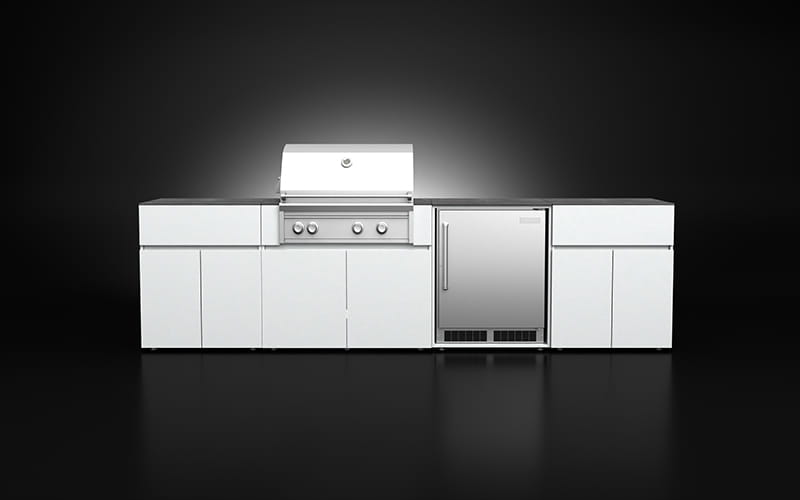 Gas Grill Outdoor Kitchen Set