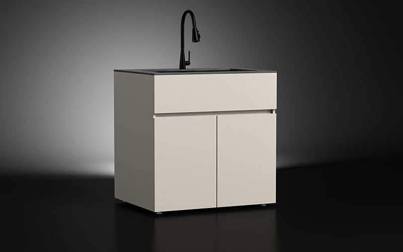 Large Aluminum Outdoor Sink Cabinet