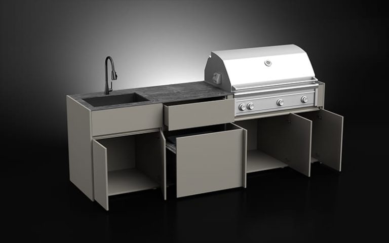 Modern Design Extruded Aluminium Outdoor Kitchen Modules
