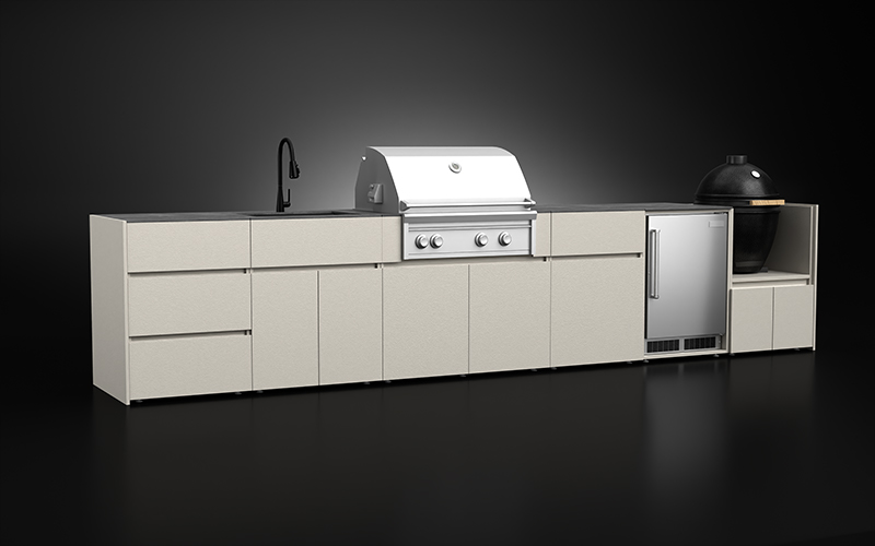 Modern Design Kamado Grill Outdoor Kitchen