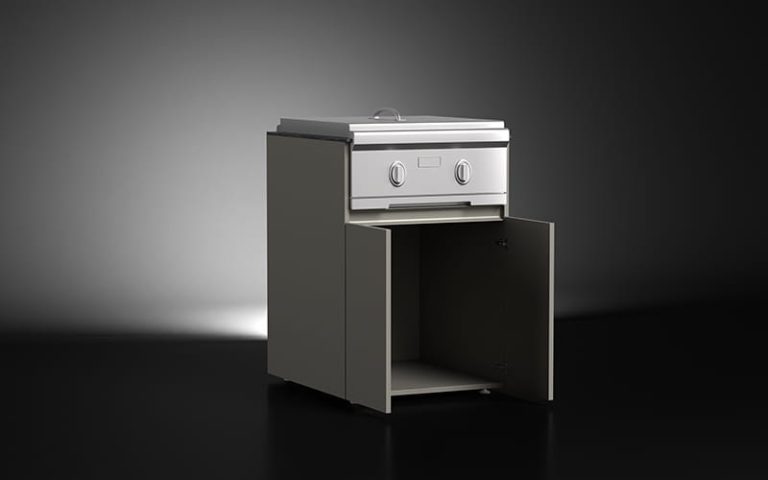 Modular Side Burner Cabinets With Powder Coating