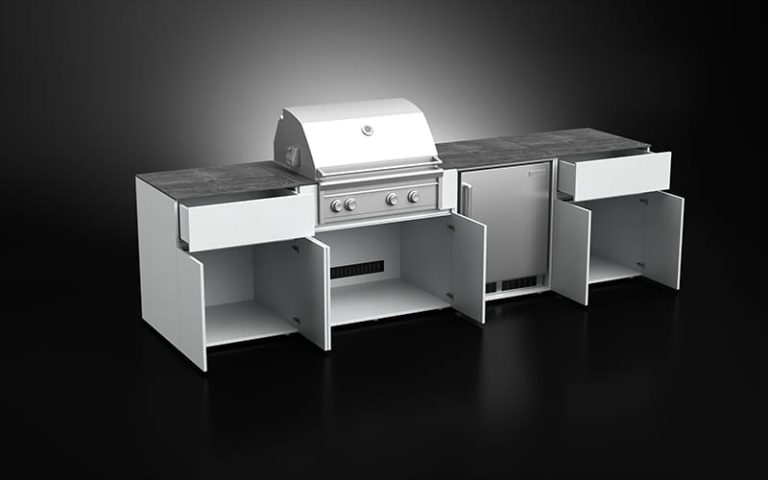Premium 4-Module Gas Grill Outdoor Kitchen Set