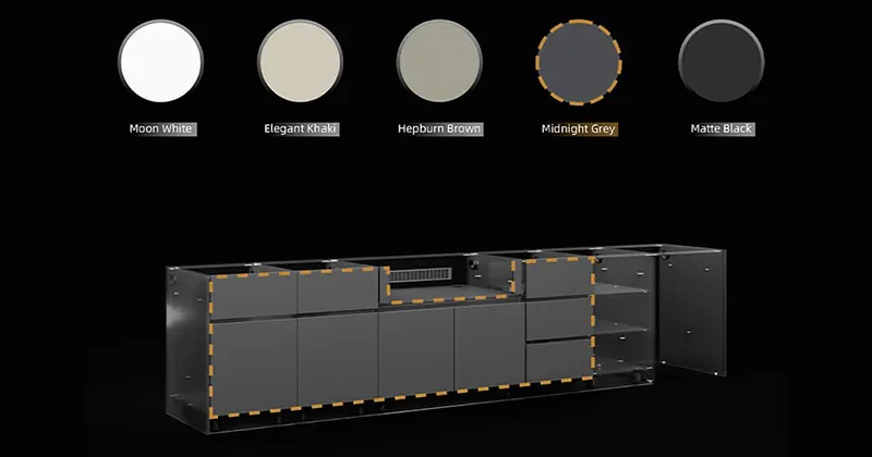SPACE Outdoor Kitchen Cabinet Style
