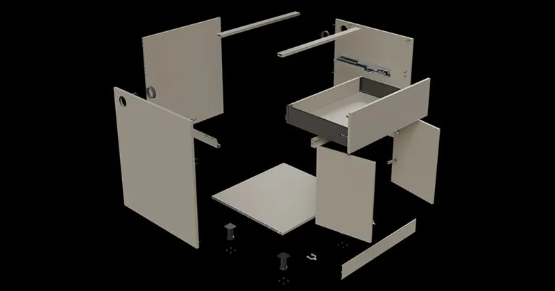 SPACE Outdoor Kitchen Cabinet With Rapid Assembly Design