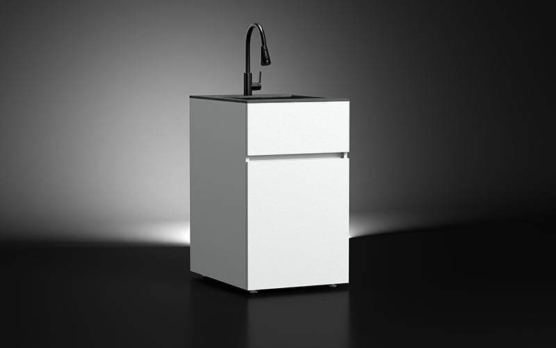 Weatherproof Aluminum Sink Cabinet For Outdoor Kitchen