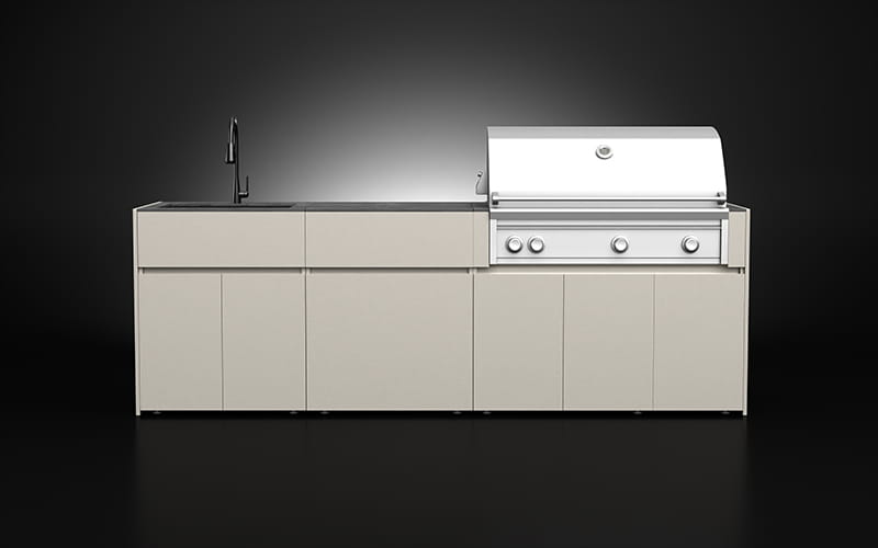 Weatherproof Extruded Aluminium Outdoor Kitchen Modules