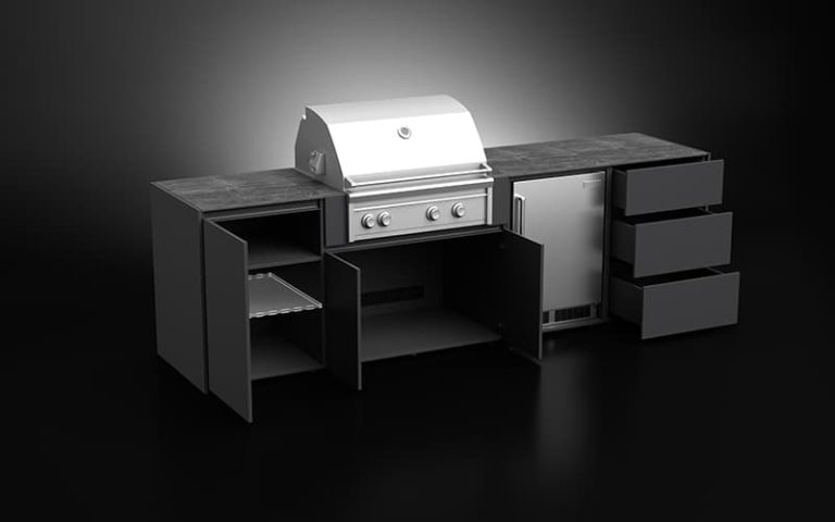 Weatherproof Freestanding Outdoor Kitchen Cabinets